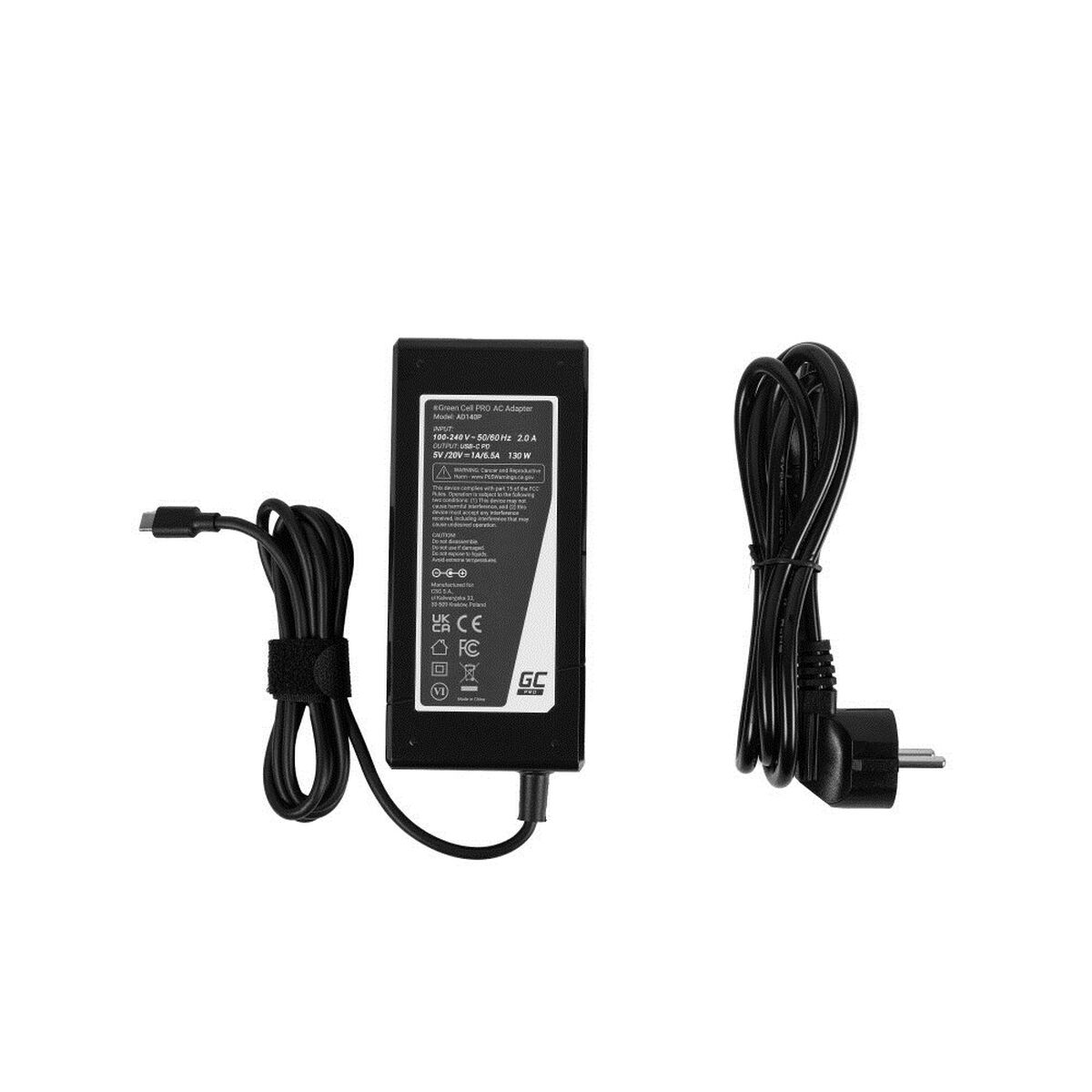 Chargeur d'ordinateur portable Green Cell AD140P 130 W
